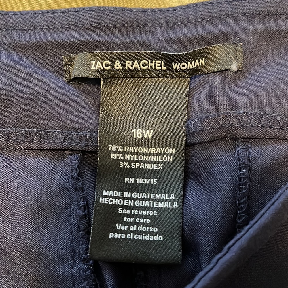 Zac & Rachel Navy Ankle Pants - Picture 4 of 4